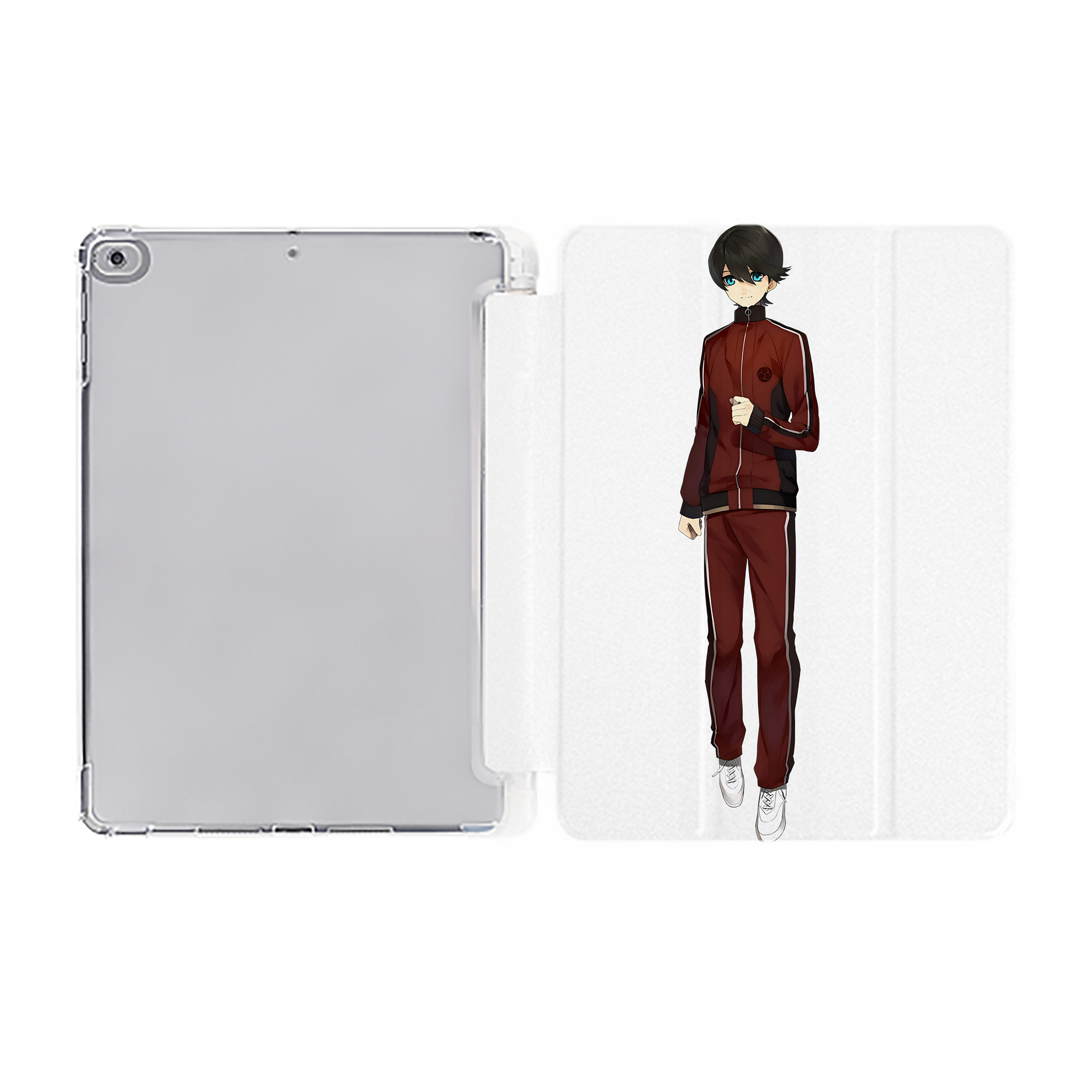 （画像用） 刀剣乱舞 Touken Ranbu IPad ケース ペン収納付き 三つ折りスタンド PUレザー×シリコン 対応機種9.5/10.5/10.9インチ